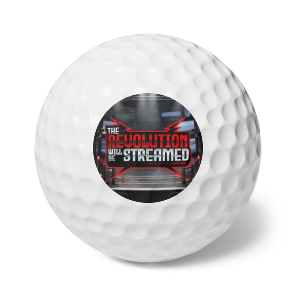 The Revolution Will Be Streamed™ Golf Balls, 6pcs