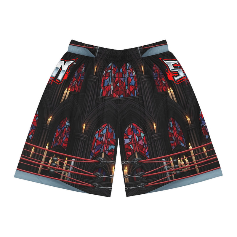 Sin™ Basketball Shorts (AOP)
