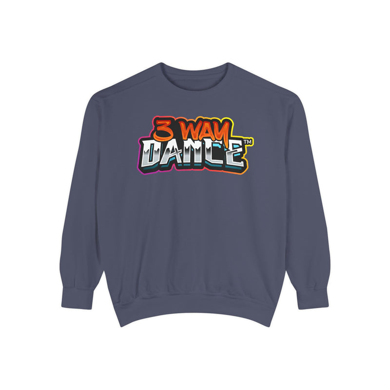 3 Way Dance™ Unisex Garment-Dyed Sweatshirt (Denim)