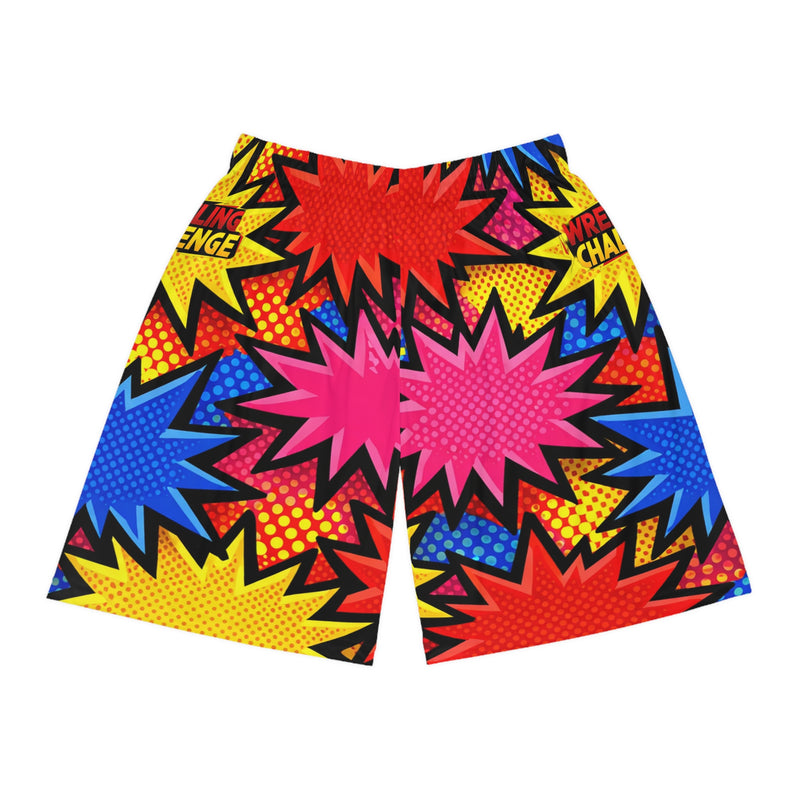 Wrestling Challenge™ Basketball Shorts (AOP)