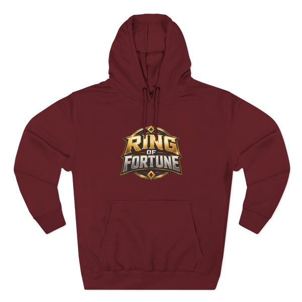 Ring of Fortune™ Burgundy Three-Panel Fleece Hoodie