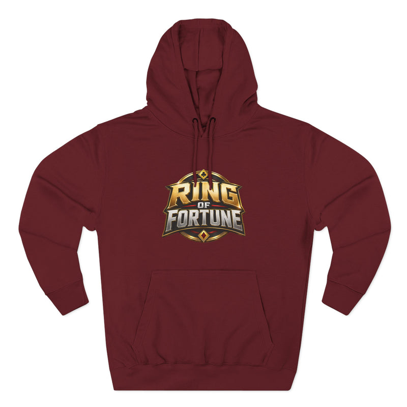 Ring of Fortune™ Burgundy Three-Panel Fleece Hoodie