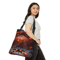 Three Stages of Hell™ Adjustable Tote Bag (AOP)