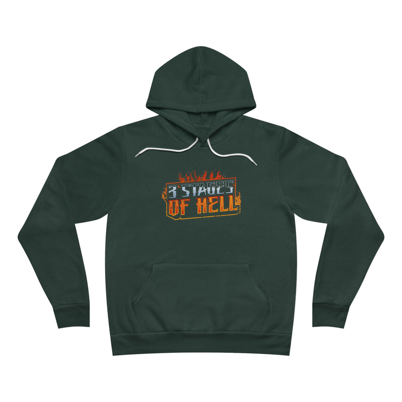 Three Stages of Hell™ Unisex Sponge Fleece Pullover Hoodie (Forest)