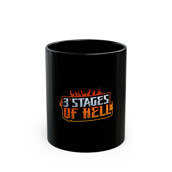 Three Stages of Hell™ Black Mug