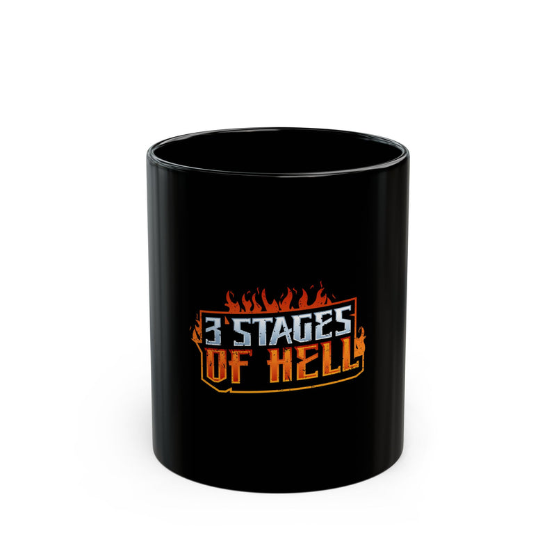 Three Stages of Hell™ Black Mug