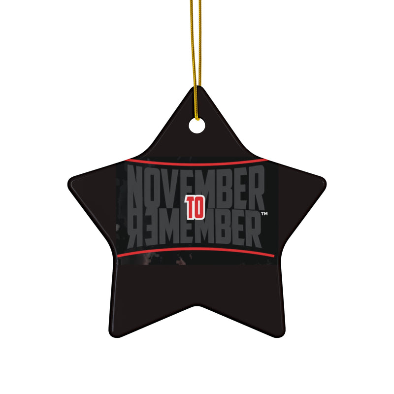 November to Remember™ Ceramic Ornament