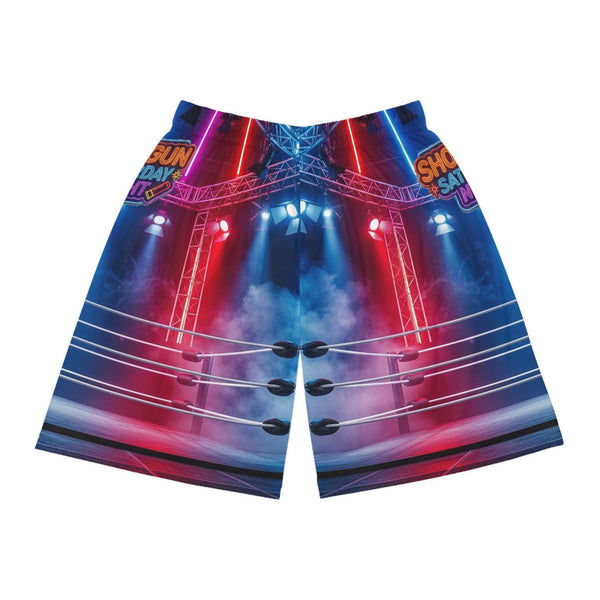 Shotgun Saturday Night™ Basketball Shorts (AOP)