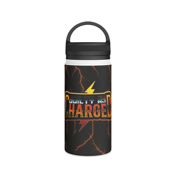 Guilty as Charged™ Stainless Steel Water Bottle (Handle Lid)