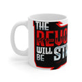The Revolution Will Be Streamed™ Black Mug