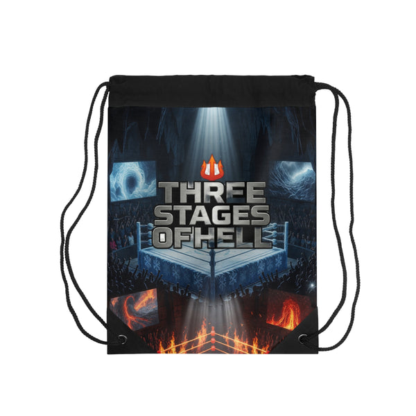 Three Stages of Hell™ Drawstring Bag