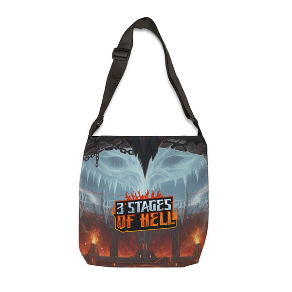 Three Stages of Hell™ Adjustable Tote Bag (AOP)