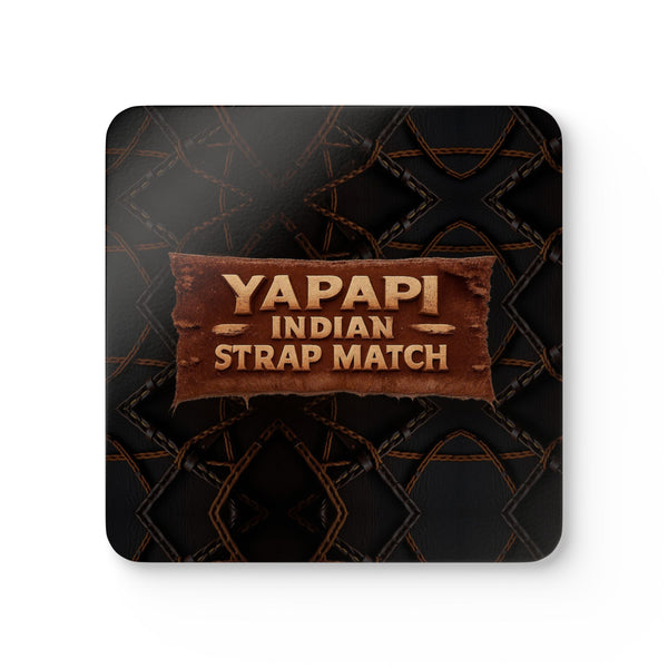 Yapapi Indian Strap Match™ Corkwood Coaster Set