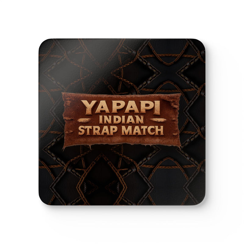 Yapapi Indian Strap Match™ Corkwood Coaster Set