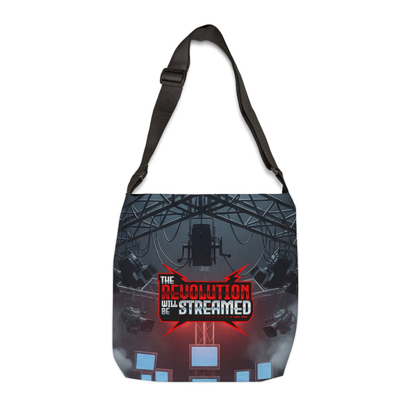 The Revolution Will Be Streamed™ Adjustable Tote Bag (AOP)